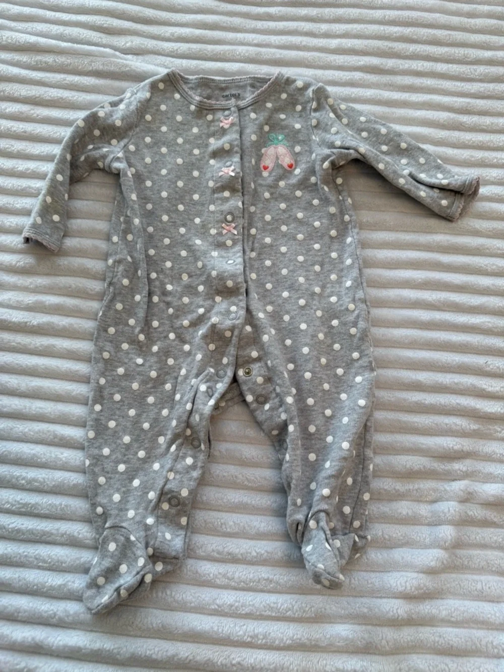 Carter's Footed One-Piece Sleeper Bundle- Pink, Green, Yellow, Gray